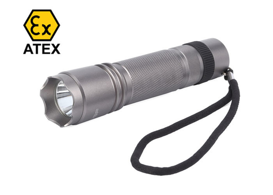 IP66 100Lm 1W耐圧防爆LEDの懐中電燈のアルミニウム銀ATEXの承認